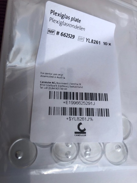 Krążki z pleksiglas (10 sztuk) do CRS-15